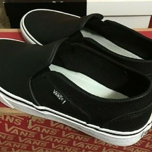 New black leather Vans!